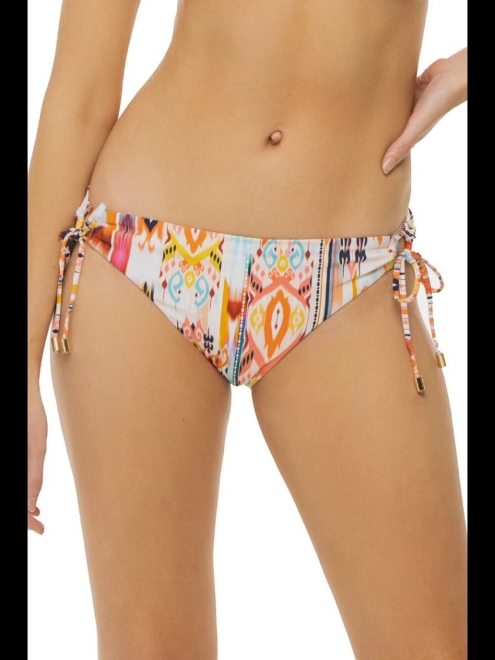 La Blanca Desert Dream Side Tie Bikini Bottom Size 14 Multicolor